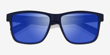 Navy Blue Mast -  Plastic Sunglasses