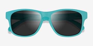 Turquoise Gray Salty -  Plastic Sunglasses