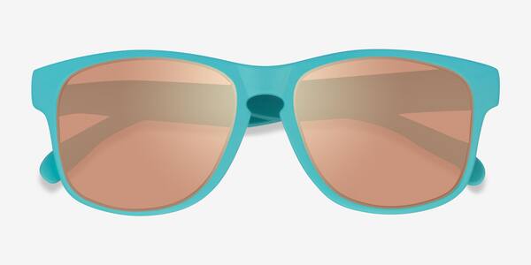 Turquoise Gold Ship -  Plastic Sunglasses
