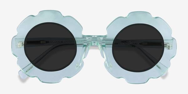 Clear Green Curious -  Acétate Sunglasses