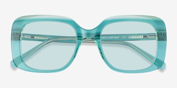 Crystal Green Cilla -  Acetate Sunglasses