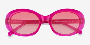 Crystal Fuchsia Pink Dolly -  Acétate Lunettes de soleil
