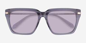 Crystal Gray Peggy -  Acetate Sunglasses