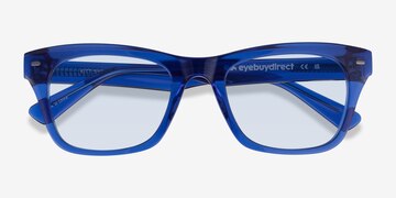 Crystal Dark Blue Kitt -  Acétate Lunettes de soleil