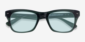 Crystal Green Kitt -  Acetate Sunglasses