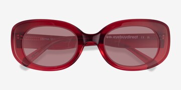 Crystal Red Aretha -  Acétate Lunettes de soleil