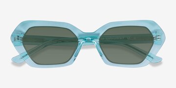 Crystal Light Green Brigitte -  Acetate Sunglasses