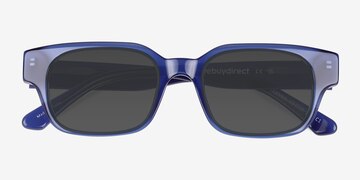 Crystal Blue Canna -  Acétate Lunettes de soleil