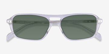 Clear Crystal  Kilo -  Acetate Sunglasses