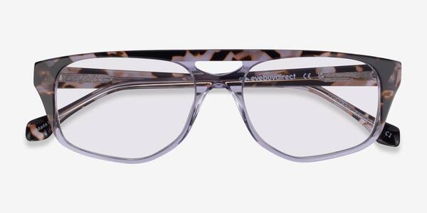 Brown Gray Tortoise Contrail -  Acetate Sunglasses