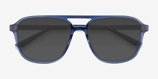 Shiny Crystal Navy Zeal Sun -  Acétate Sunglasses