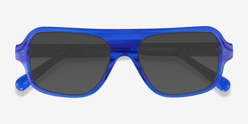 Crystal Blue Felix -  Acetate Sunglasses