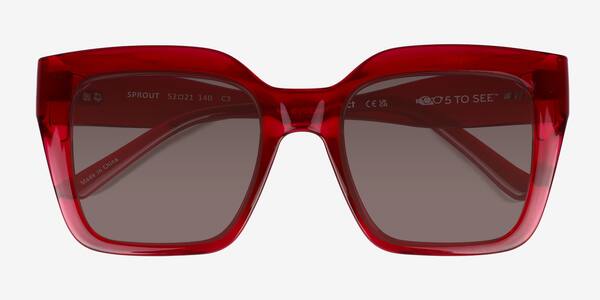Crystal Red Sprout -  Eco-friendly Sunglasses