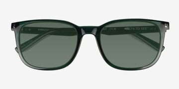 Crystal Green Airglow -  Plastic Sunglasses