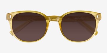 Crsytal Yellow Seabright -  Plastique Lunettes de soleil