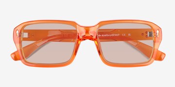 Crystal Orange Sync -  Plastic Sunglasses