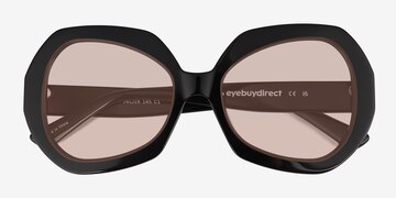 Noir Farrah -  Acétate Lunettes de soleil