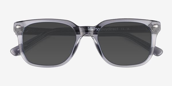 Crystal Blue Gray Rugby -  Acetate Sunglasses
