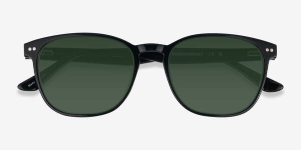 Solid Dark Green Graffiti -  Acetate Sunglasses