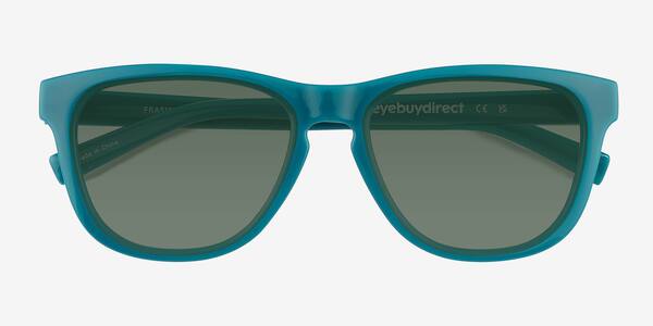 Shiny Solid Green Frasier -  Eco-friendly Sunglasses