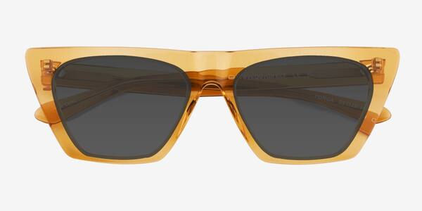 Translucent Light Brown Ponga -  Acétate Sunglasses