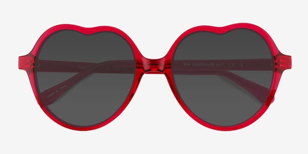 Crystal Red Amora -  Acétate Sunglasses