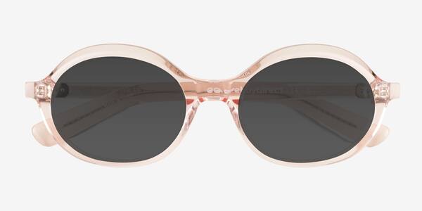 Clear Champagne Melva -  Acetate Sunglasses