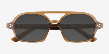 Clear Brown Ridley -  Acetate Sunglasses