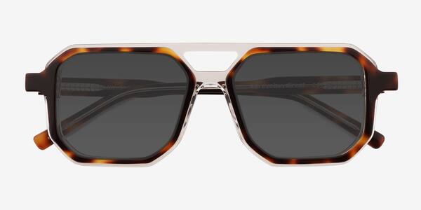 Clear Tortoise Outlaw -  Acetate Sunglasses