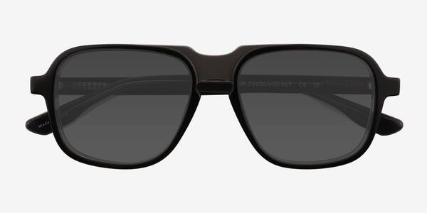 Clear Gray Black Abyss -  Acétate Sunglasses