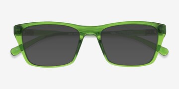 Clear Green Seabreeze -  Plastic Sunglasses