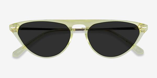 Clear Yellow Satellite -  Acetate Sunglasses