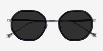 Black Gunmetal Hinode -  Acetate Sunglasses