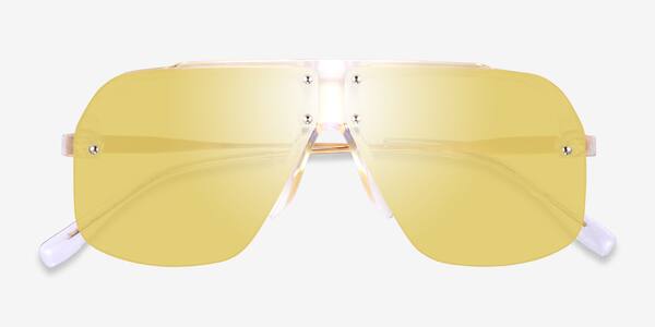Clear Gold Chroma -  Acétate Sunglasses