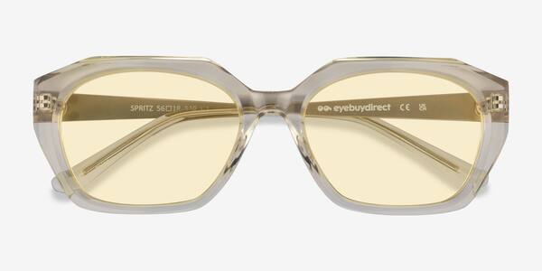 Yellow Translusant Spritz -  Acetate Sunglasses