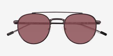 Solid Black Ned -  Acétate Lunettes de soleil