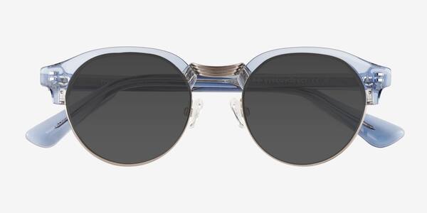 Clear Blue Silver Tommie -  Acétate Sunglasses