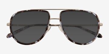 Tortoise Silver Mortar -  Acetate Sunglasses