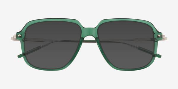 Clear Green Stitch -  Acétate Sunglasses