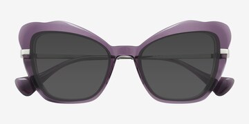 Purple Glasswing -  Acetate Sunglasses