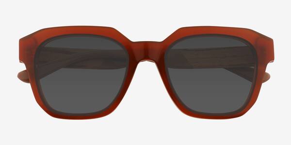Dark Orange Teak -  Acetate Sunglasses