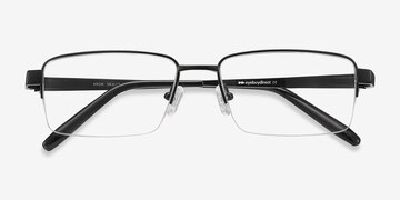 Noir Aron -  Légèreté Titanium Lunettes de vue