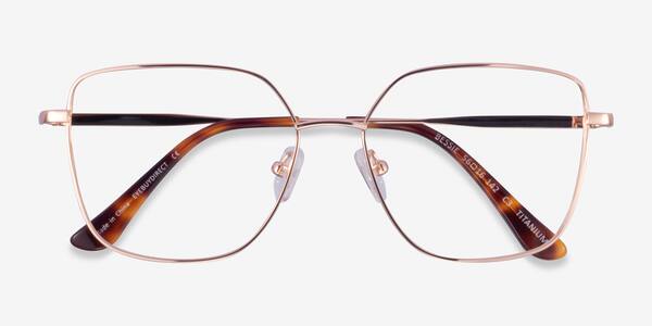 Rose Gold Bessie -  Titanium Eyeglasses