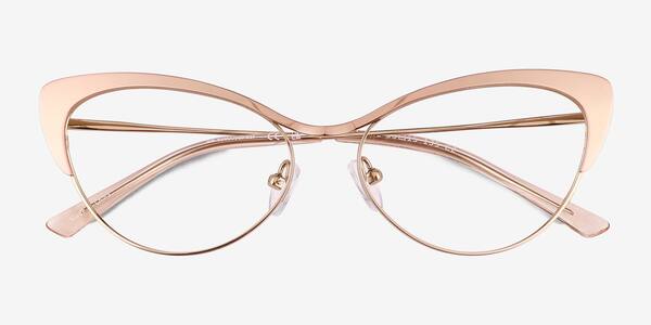 Shiny Rose Gold Valerie -  Titanium Eyeglasses