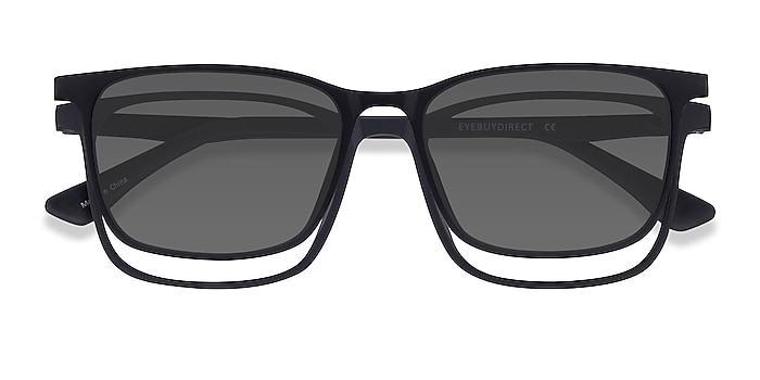 Black Parody Clip-On -  Plastic Eyeglasses