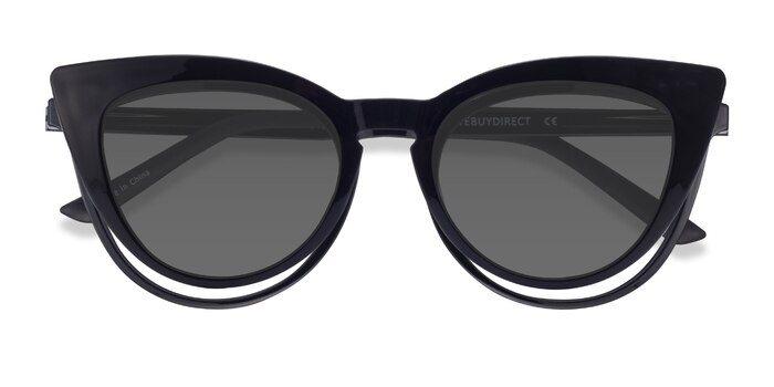 Patio Clip-On Cat Eye Black Glasses for Women | Eyebuydirect