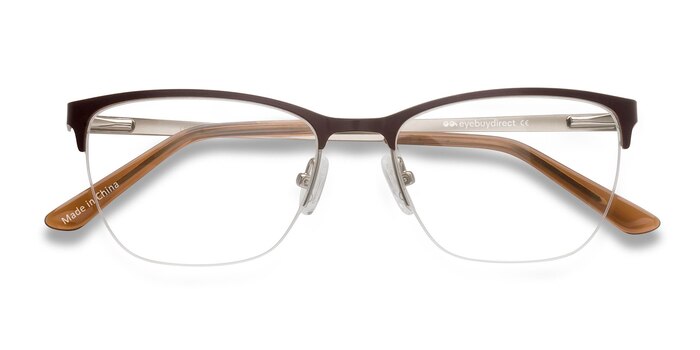 Brown Lille -  Metal Eyeglasses