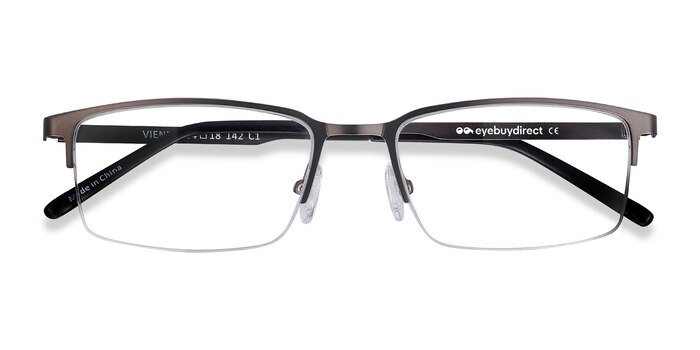 Gray Vienna -  Lightweight Metal Eyeglasses