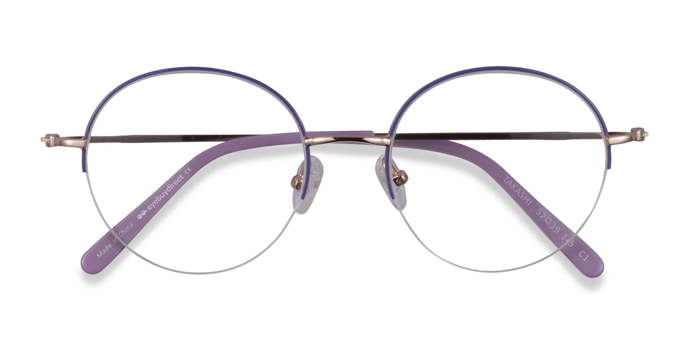 purple round glasses frames