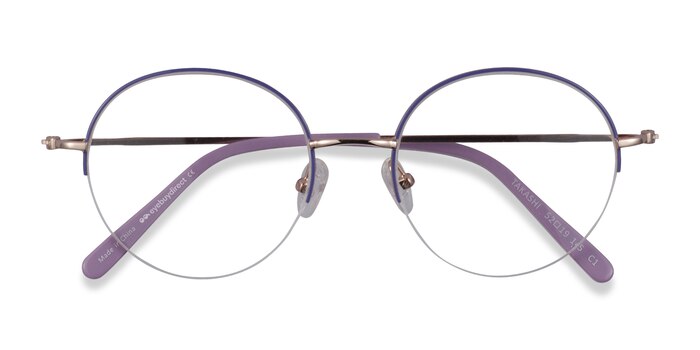 Purple & Gold Takashi -  Fashion Metal Eyeglasses